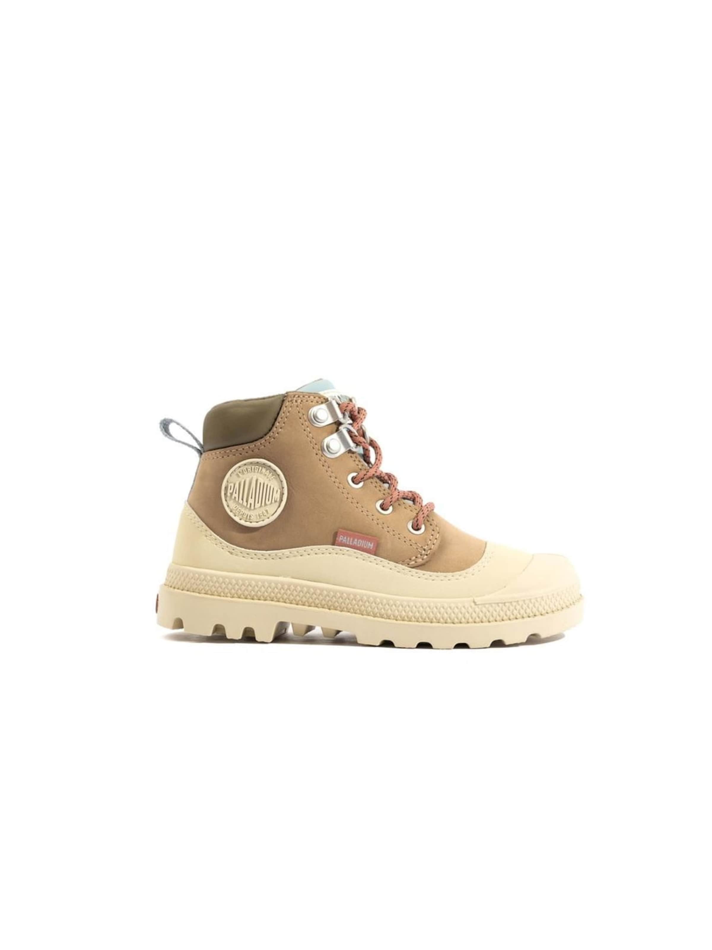 Palladium Stiefel in Beige: Vorderseite