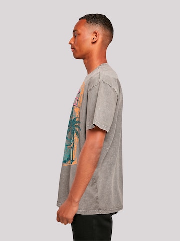 F2 Shirt 'Surfers Sunset Sommer Vibes' in Grey