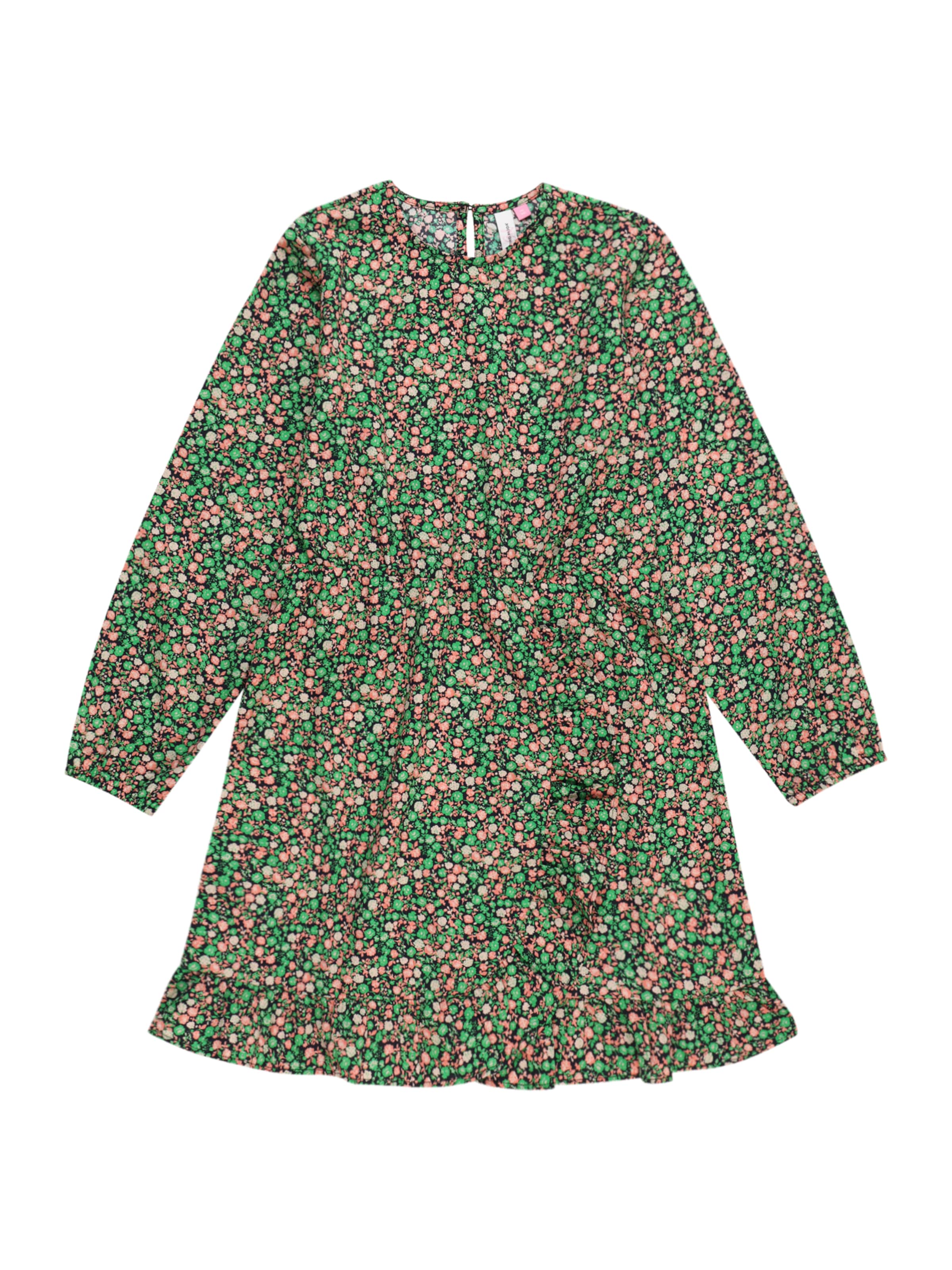 Vero Moda Girl Jurk 'ELSA' in Groen: voorkant
