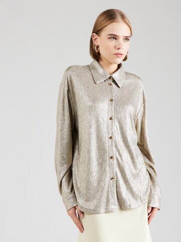 NÜMPH Blouse 'YDUN' in Zilver: voorkant