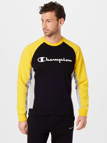 Champion Authentic Athletic Apparel - Sudadera en negro: frente