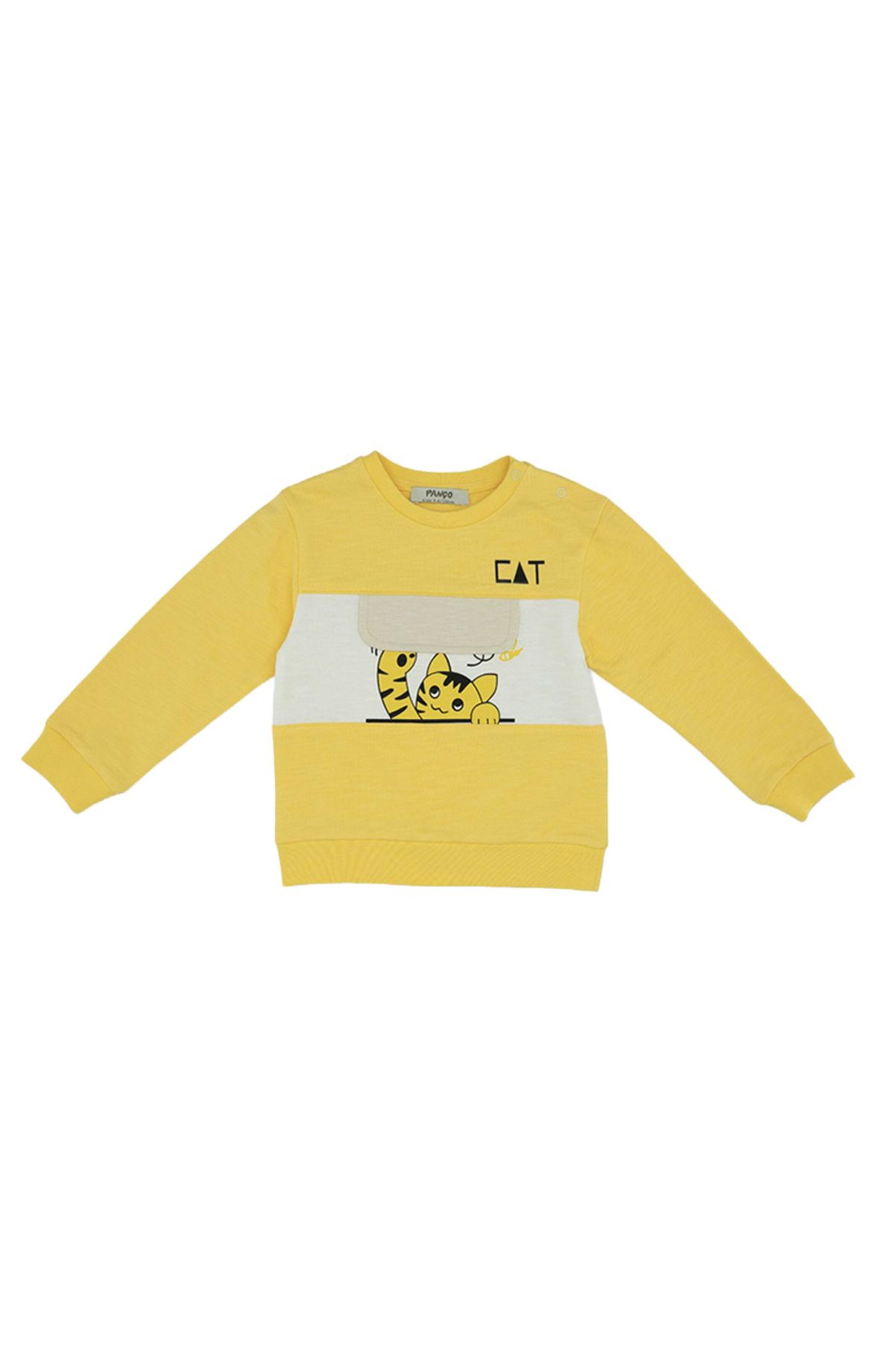 Panço Sweatshirt in Yellow: front