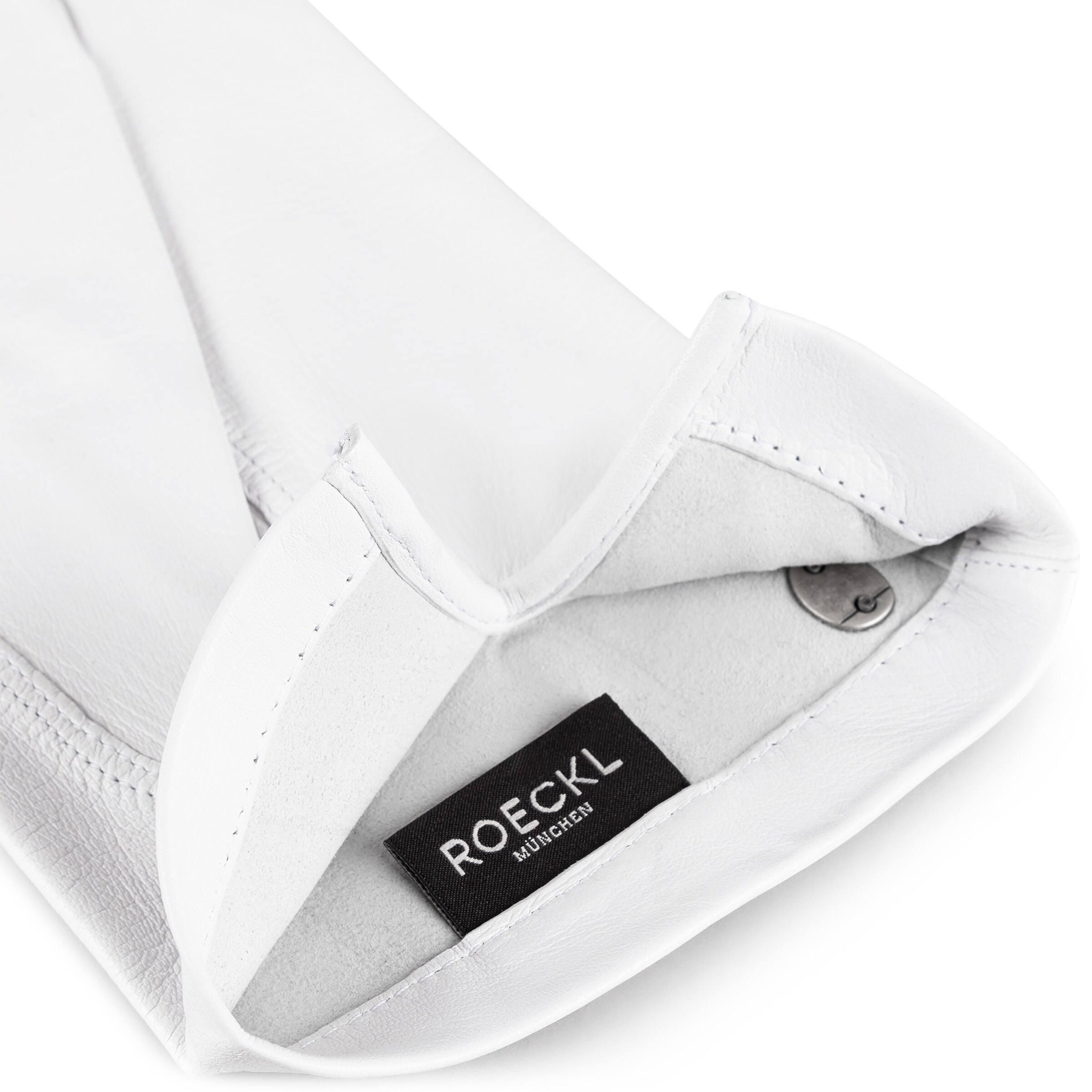Roeckl Lederhandschuhe 'ZÜRICH' in Weiß