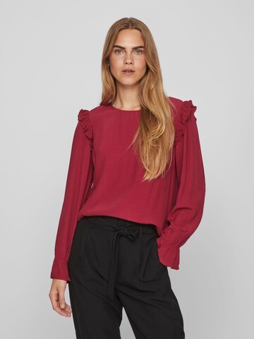 VILA Blouse 'FINI' in Rood: voorkant