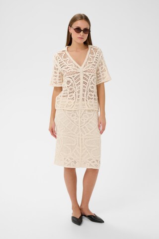 SOAKED IN LUXURY Nederdel 'SLAnamy' i beige