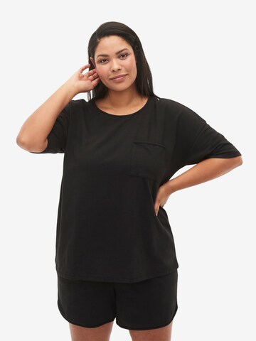 Zizzi - Camiseta 'Mcharline' en negro: frente