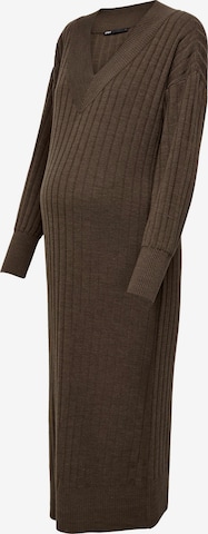 Only Maternity Knitted dress in Brown