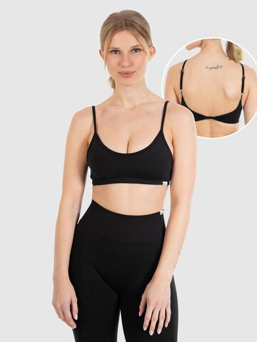 Smilodox Sporttop ' Layne ' in Zwart: voorkant