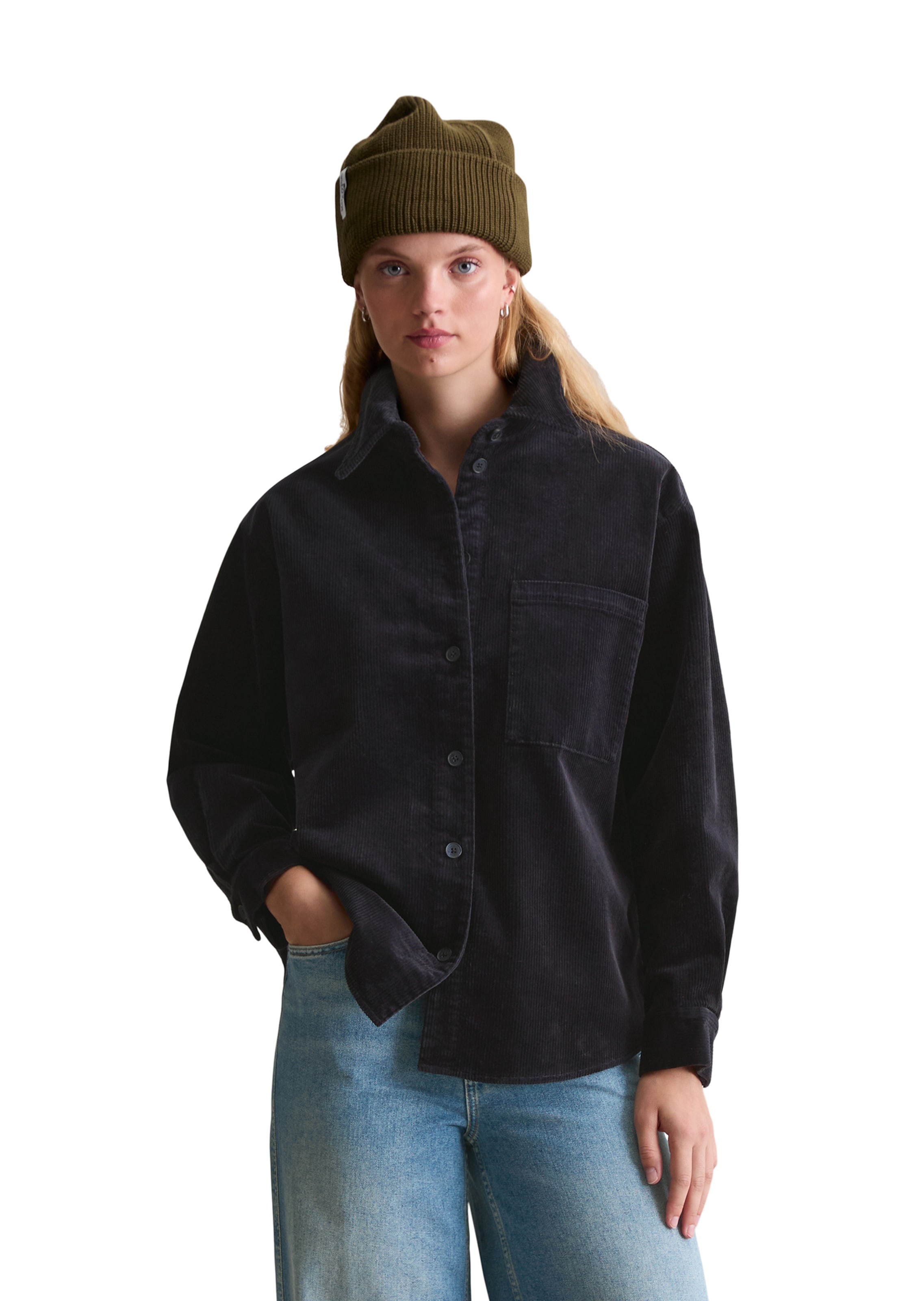 Marc O'Polo DENIM Blouse in Blue: front