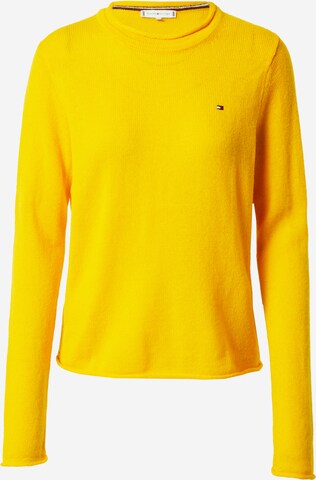 Pull-over TOMMY HILFIGER en jaune : devant