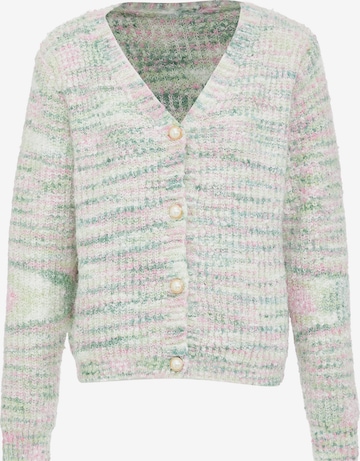 Sidona Knit Cardigan in Green: front