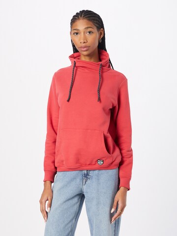 Sweat-shirt 'Tabea' Lake View en rouge : devant