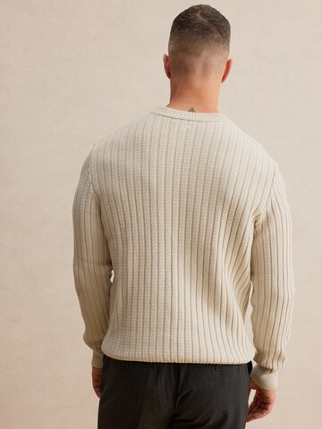 DAN FOX APPAREL Свитер 'Flynn' в Белый