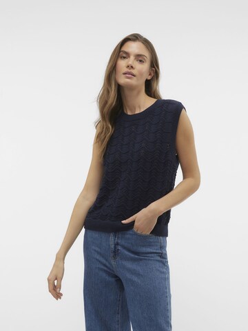 Pull-over 'TUSCANY' VERO MODA en bleu : devant