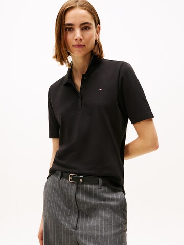 TOMMY HILFIGER Тениска '1985' в черно: отпред