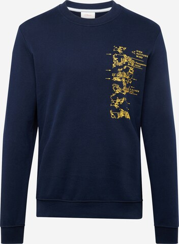 Sweat-shirt s.Oliver en bleu : devant