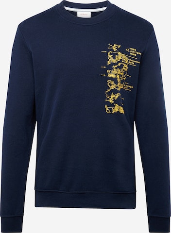 s.Oliver - Sweatshirt em azul: frente