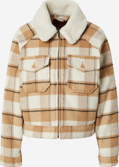 LEVI'S ® Starpsezonu jaka 'Shrunken 90's Flannel Jacket', krāsa - krēmkrāsas / moka / melns, Preces skats