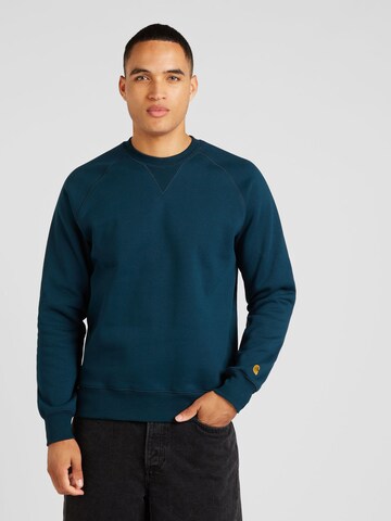 Sweat-shirt 'Chase' Carhartt WIP en bleu : devant