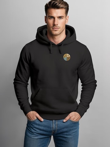 Neverless Sweatshirt 'Outdoor Badge' in Black