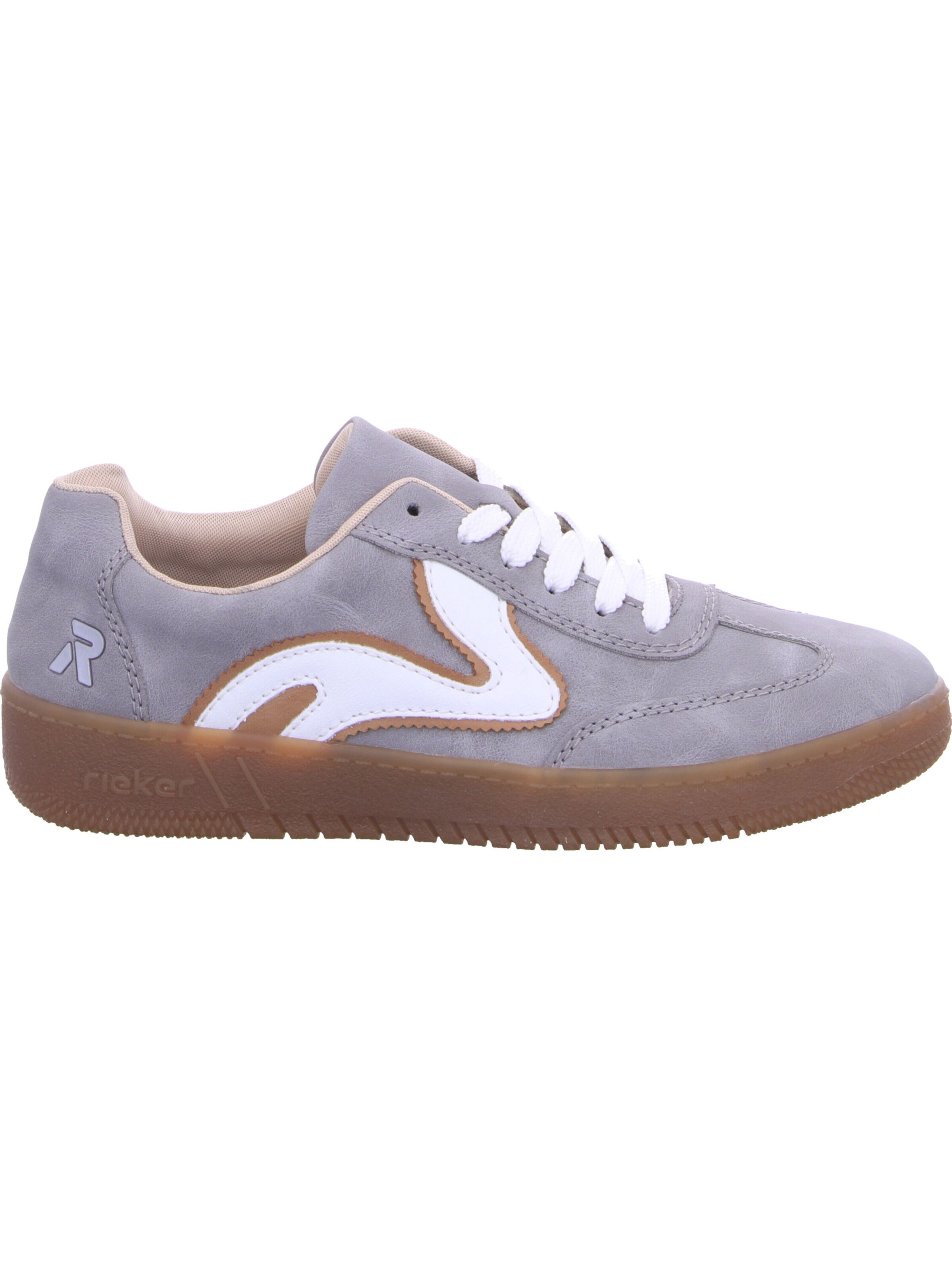 Baskets basses Rieker en gris