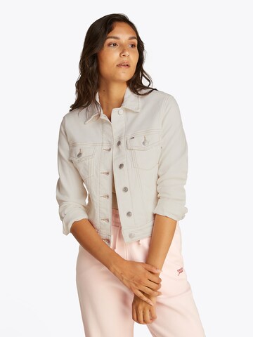 Veste mi-saison Tommy Jeans en blanc : devant