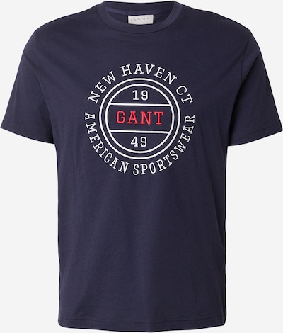 Marškinėliai iš GANT, spalva – tamsiai mėlyna / raudona / balta, Prekių apžvalga