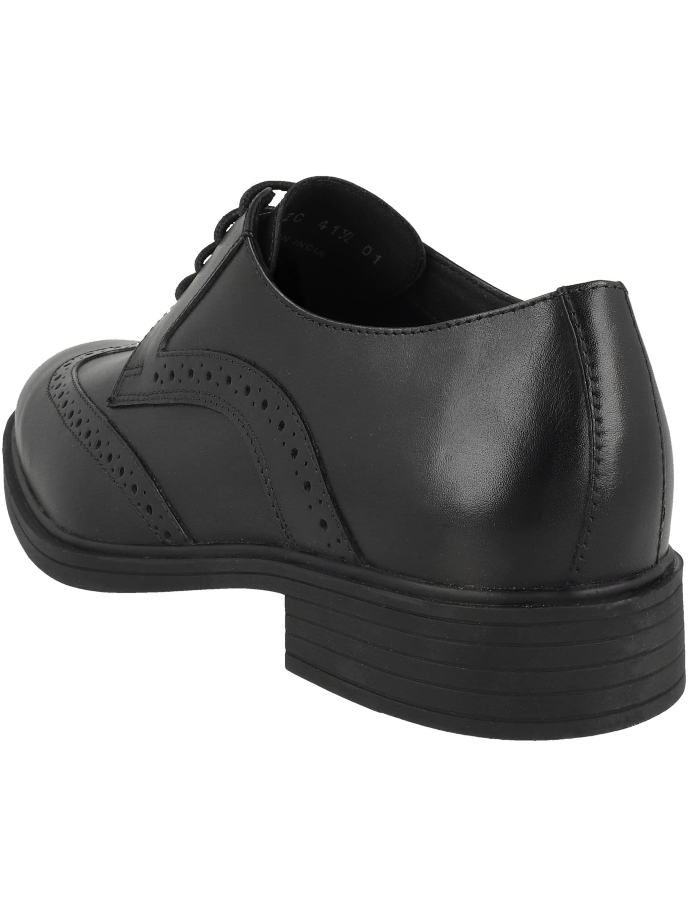 Chaussure à lacets 'Thorian' GEOX en noir