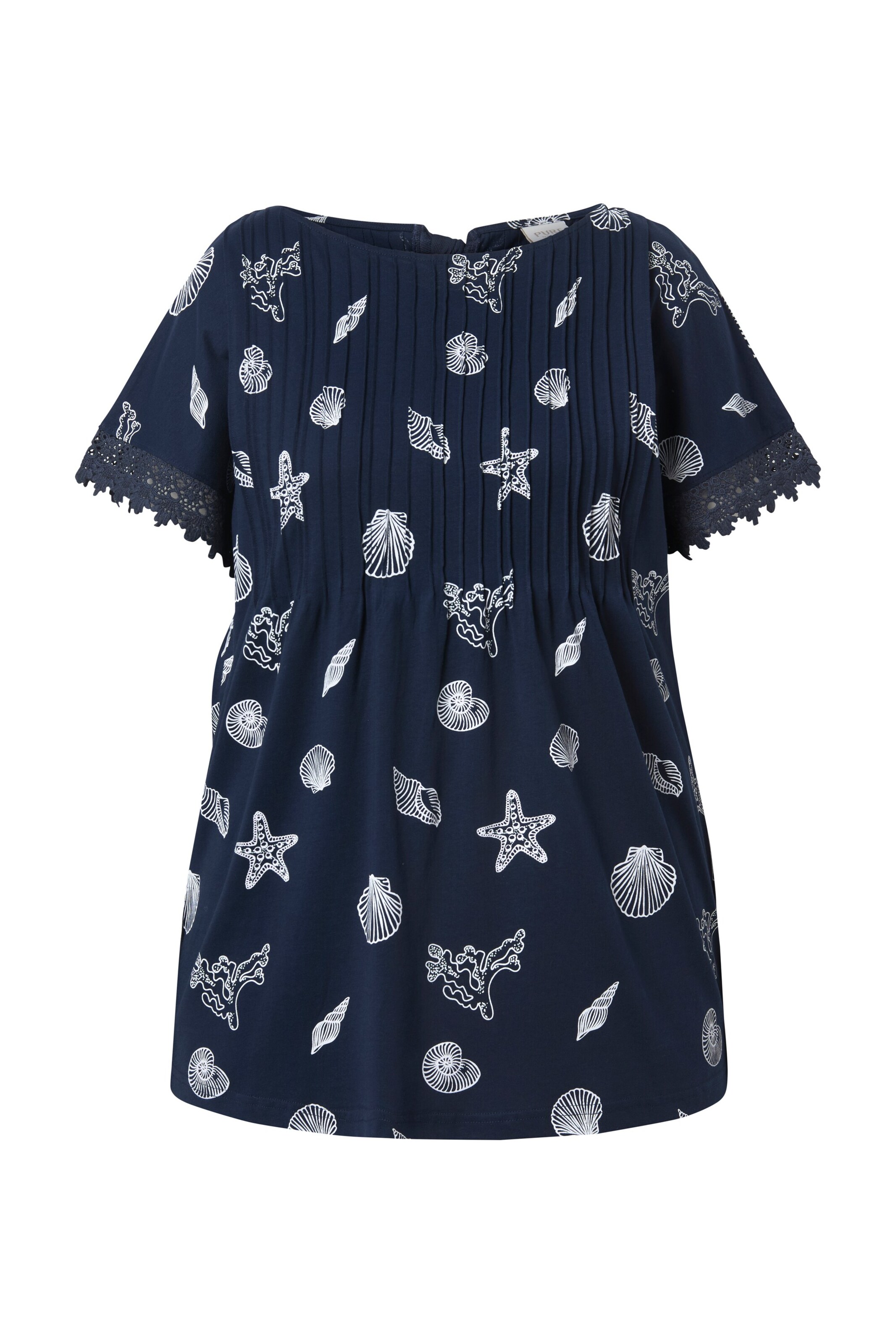 Ulla Popken Shirt in Blau: Vorderseite