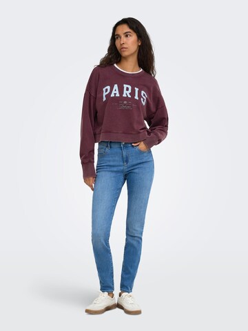 ONLY Sweatshirt in Rood