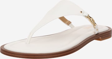 Flip-flops 'DANIELLA' de la MICHAEL Michael Kors pe alb: față