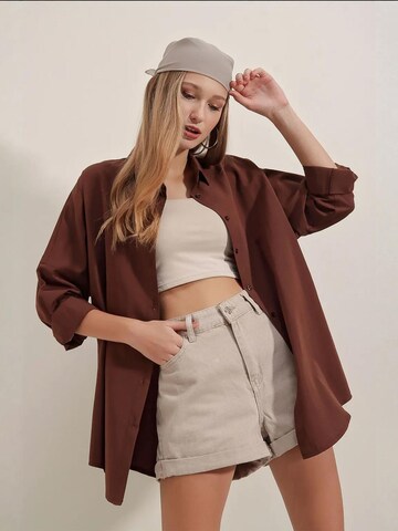 Camicia da donna di Bigdart in marrone