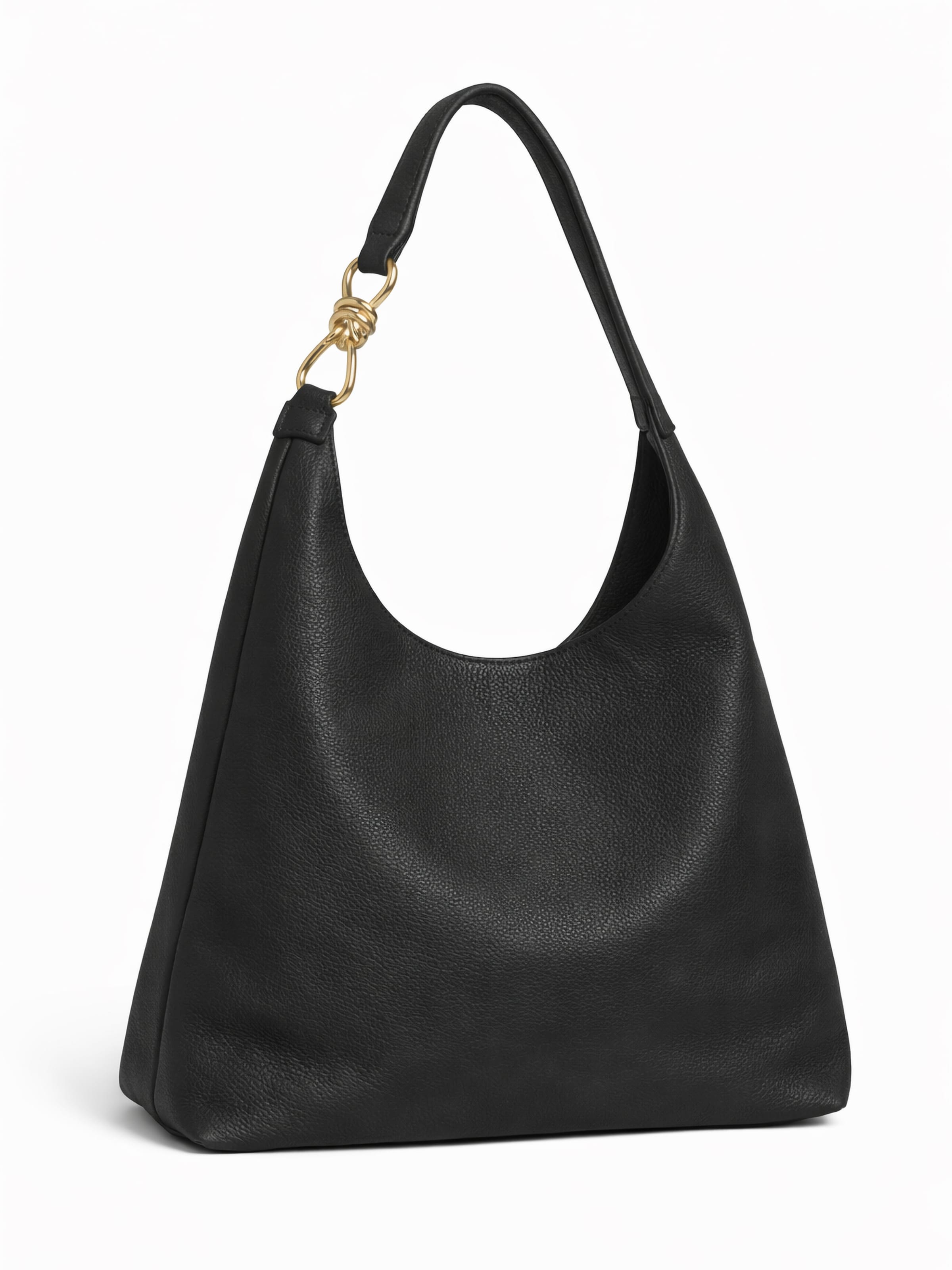 COLLEZIONE ALESSANDRO Schultertasche 'PetiteCuir'‌‌ in Schwarz: Vorderseite