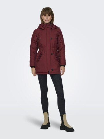 Parka mi-saison ONLY en rouge