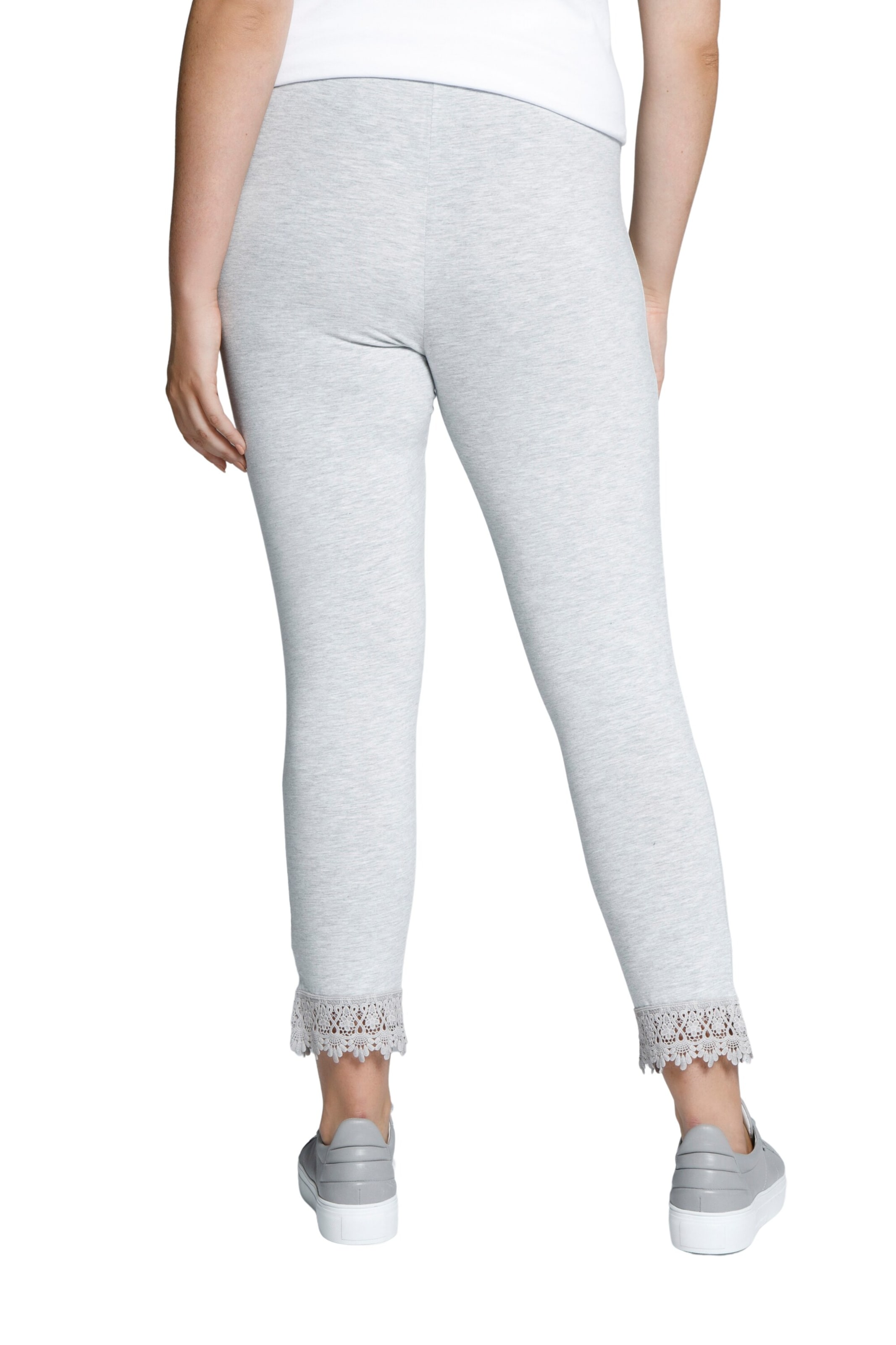 Ulla Popken Skinny Broek in Grijs