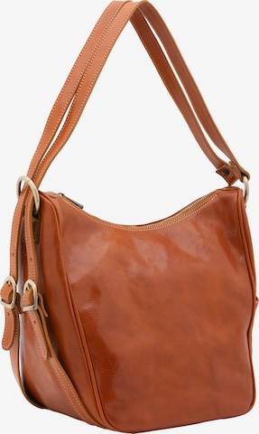 Viola Castellani Schultertasche in Braun: Vorderseite