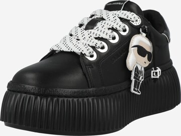 Karl Lagerfeld - Zapatillas deportivas bajas 'KREEPER' en negro: frente