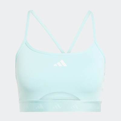 ADIDAS PERFORMANCE Sport-BH 'Hyperglam' in türkis, Produktansicht