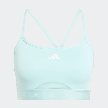 ADIDAS PERFORMANCE Bralette Sports Bra 'Hyperglam' in Blue: front