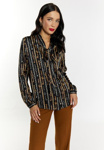 faina Blouse in Zwart: voorkant