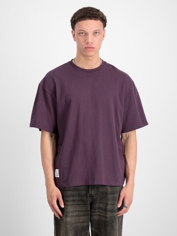 Maglietta di ALPHA INDUSTRIES in lilla: frontale