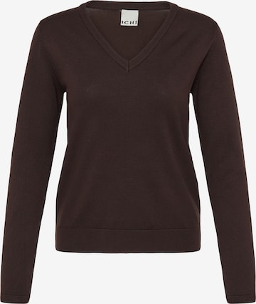 ICHI Pullover in Braun: Vorderseite