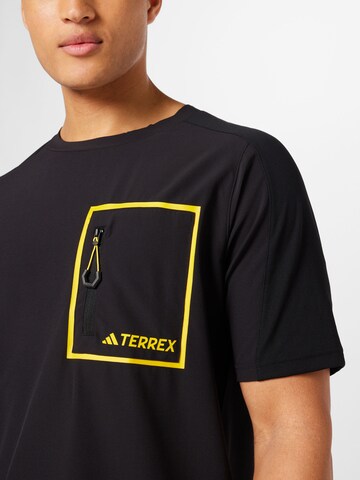 T-Shirt fonctionnel 'National Geographic' ADIDAS TERREX en noir