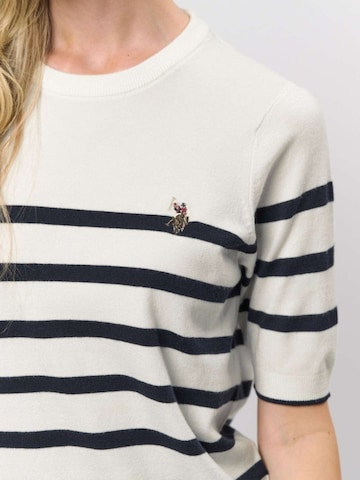 U.S. POLO ASSN. Svetr ' Maiken Short ' – bílá