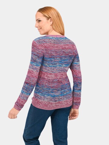 Goldner Pullover in Blau