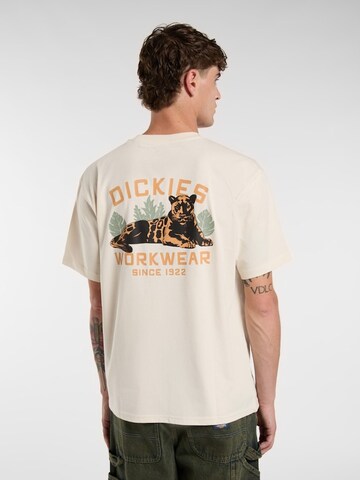 DICKIES Футболка 'Panther' в Белый: спереди