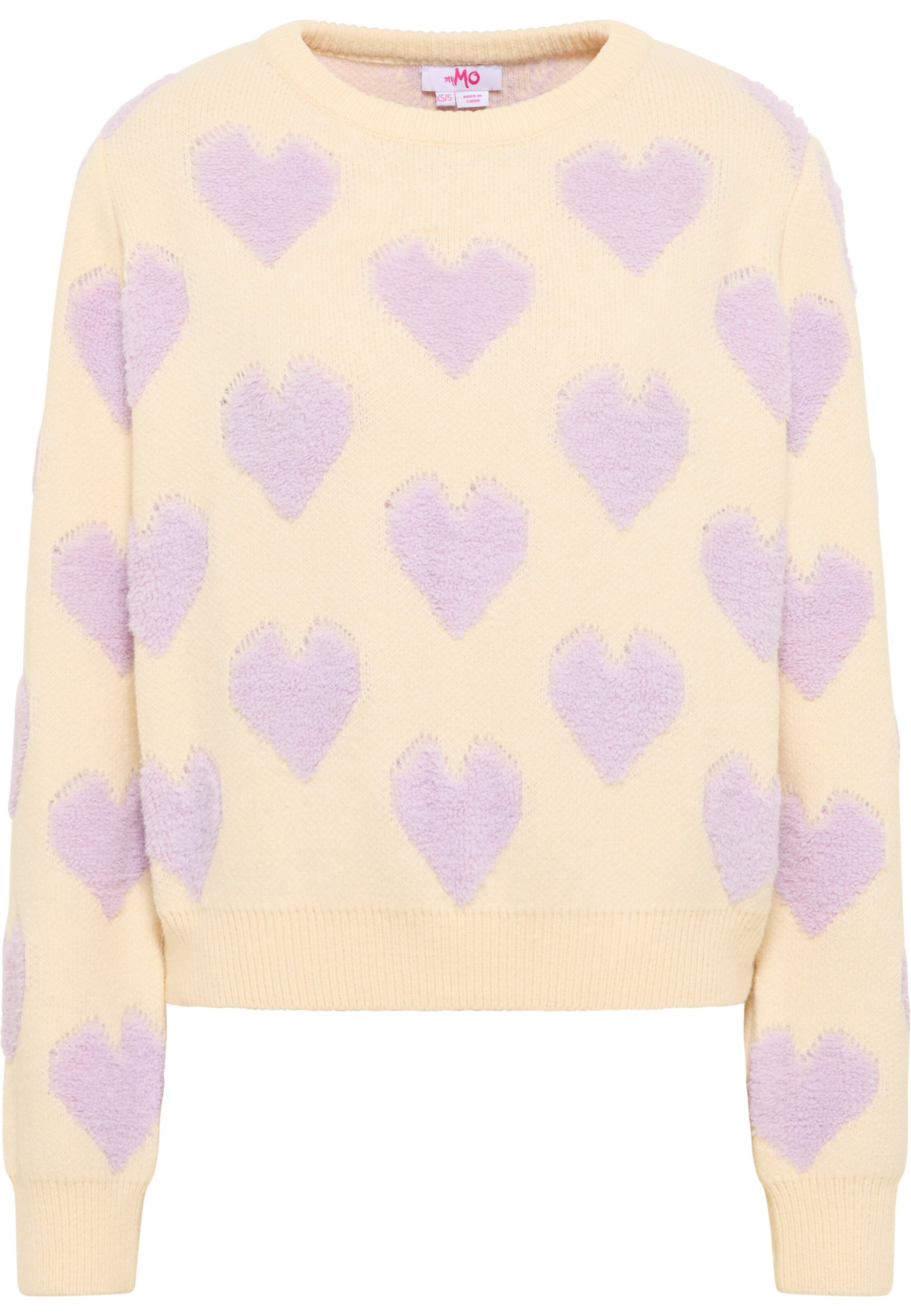 MYMO Πουλόβερ 'Blonda' σε κίτρινο: μπροστά