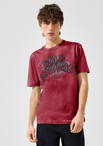 T-Shirt QS en rouge : devant