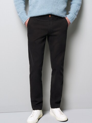 MEYER Regular Chino 'M5' in Blauw: voorkant