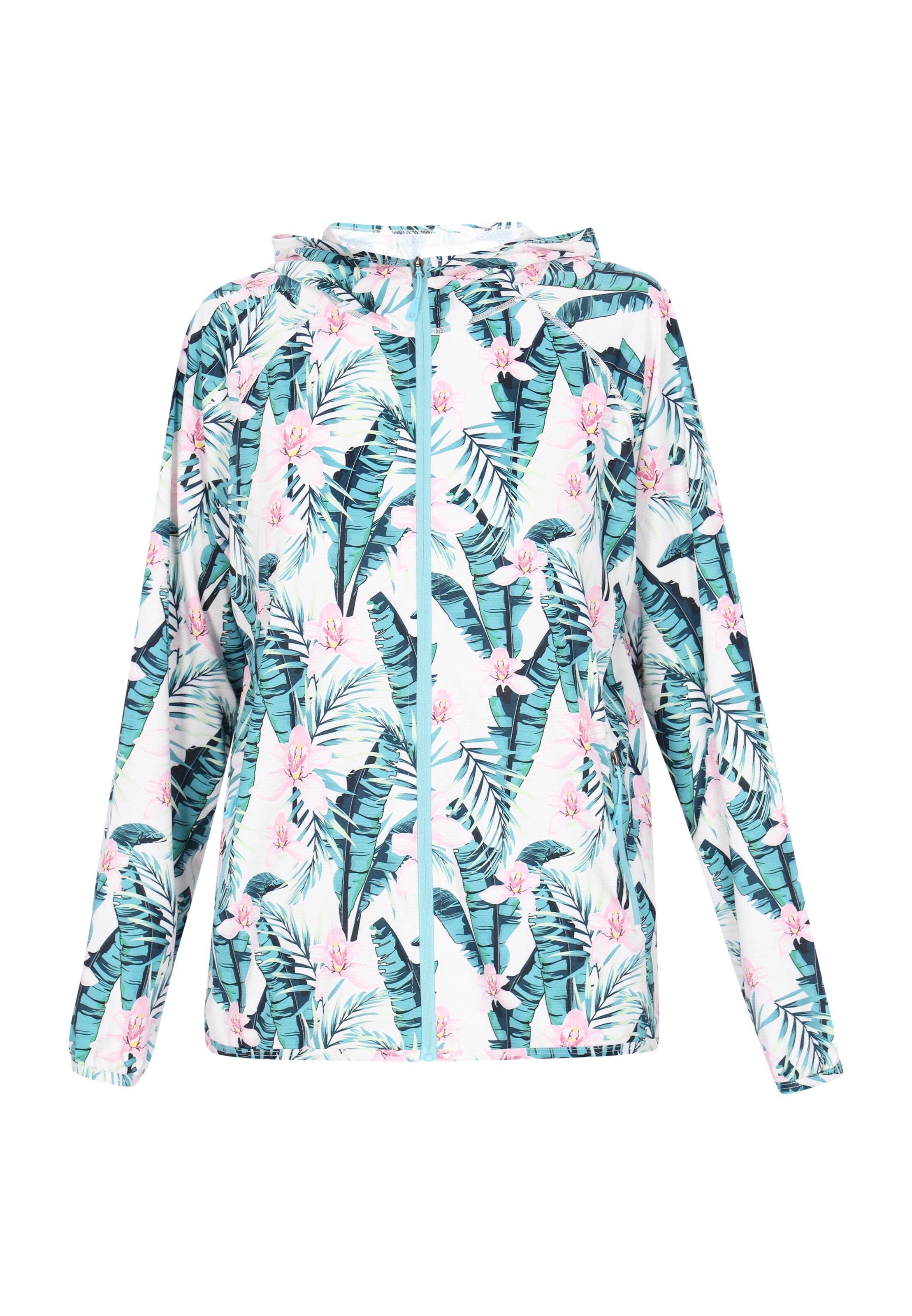 SANIKA Overgangsjakke i creme / navy / turkis / lyserød, Produktvisning